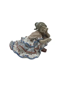 RETIRED Lladro Spain "Deep in Thought" #5389 Glossy Porcelain Figurine Mint Condition