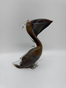 Murano Glass Pelican Sculpture