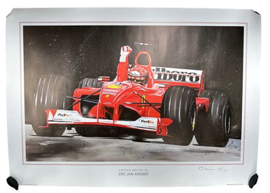 Eric-Jan Kremer Limited Edition Ferrari Formula 1 Print, Signed & Numbered (4/100)