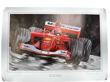Eric-Jan Kremer Limited Edition Ferrari Formula 1 Print, Signed & Numbered (2/100)