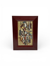 Oswaldo Vigas (Venezuela, 1926-2014) Abstract Mixed Media Composition