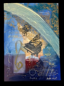 Concerto IV  by Anabel Hewitt (England, b.1946) Mixed Media on Paper