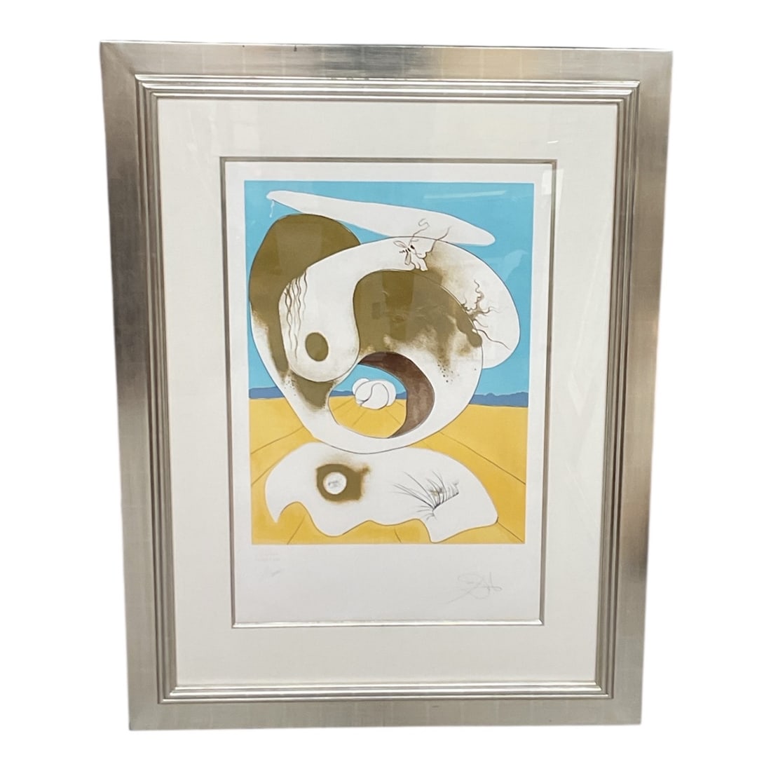 Vision Planetaire Et Scatologic By Salvador W/Coa: Medium: Engraving With Lithographic Color On Paper Date: 1974 Edition: EA Size: 38.5 x 27.5 inches overall H: 56 in W: 42in This h