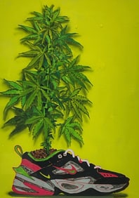 Figueroa OG Kermit Magic Dragon in My Shoes Limited Edition Mixed Media Artwork