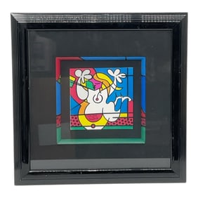 Romero Britto Little Britto Pop Art Framed Artwork