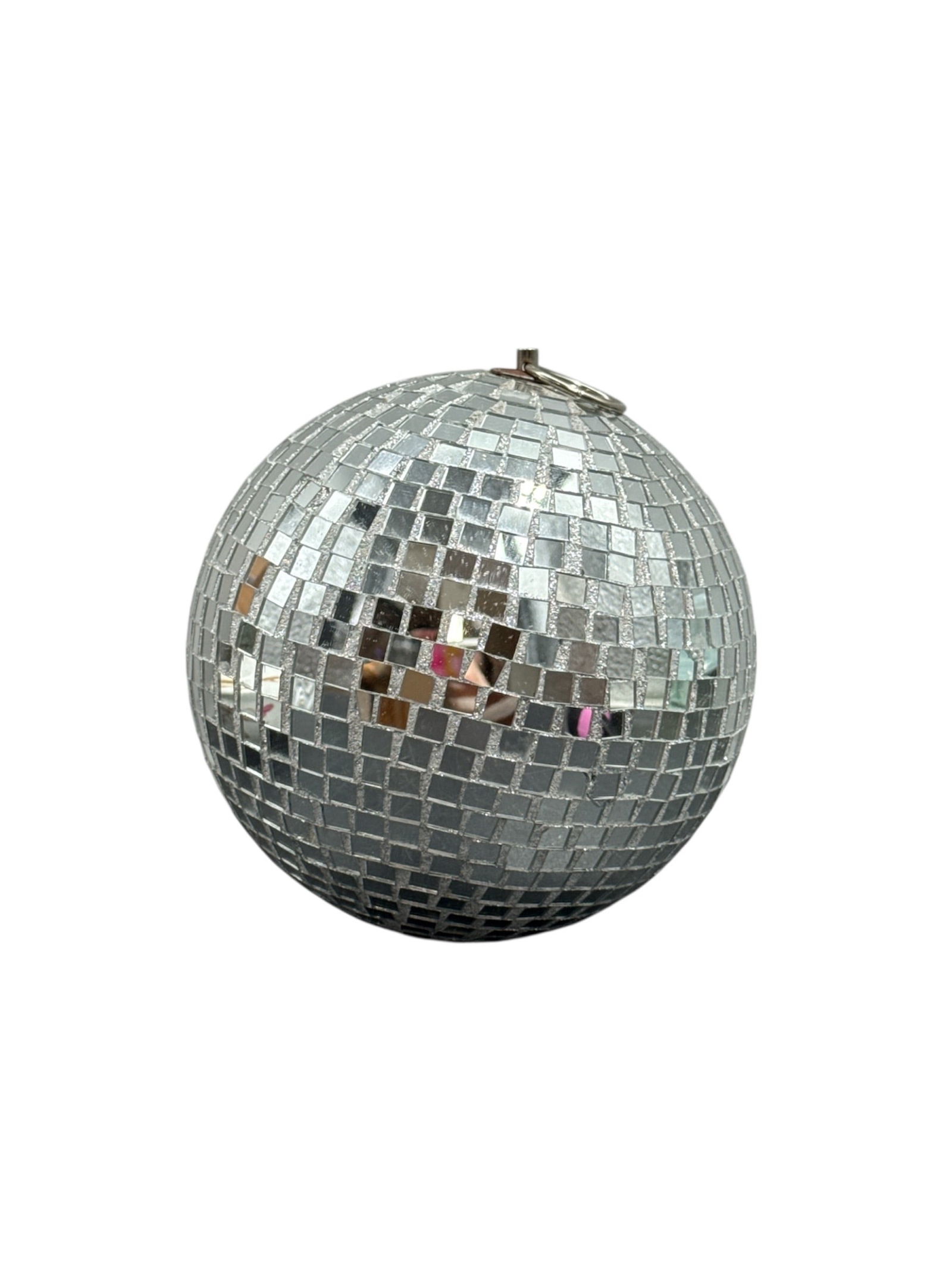 Mirrored Disco Ball with Hanging Ring - 2