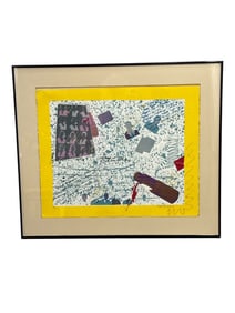 Narrative Mixed Media Artwork Signed Wendy M Cohen 1984