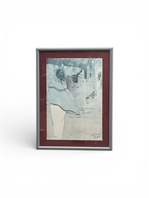 John A White Signed Native American Lithograph Numbered 269 of 750