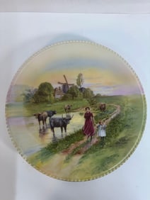 Vintage Schwarzburg Porcelain Cow Plate - Box 7 - Photo 18 - German