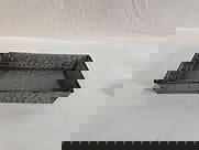 Antique Rectangular Bread Pan Grey Medium Mottled Envelope Ends - Box 1 - Photo 2: This vintage rectangular baking pan is made of gray swirled graniteware, a durable enamel-coated metal popular in kitchens during the late 19th and early 20th centuries. The pan features a