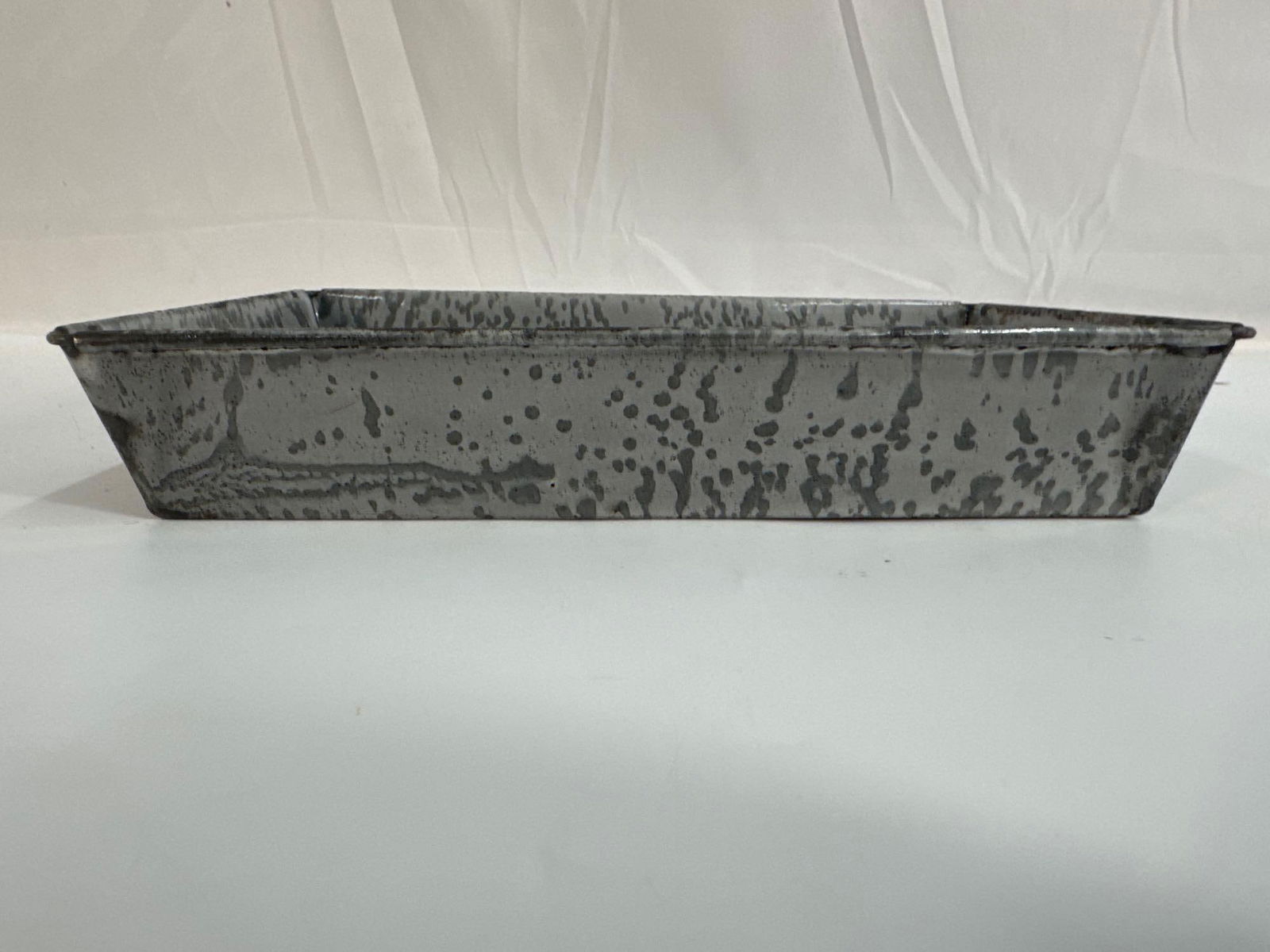 Antique Rectangular Bread Pan Grey Medium Mottled Envelope Ends - Box 1 - Photo 2 - 3