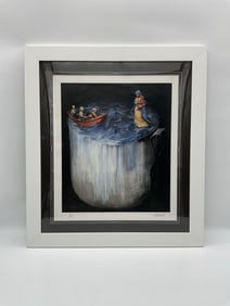 Surreal Scene by Roberto Fabelo (Cuba, b.1951) Lithograph