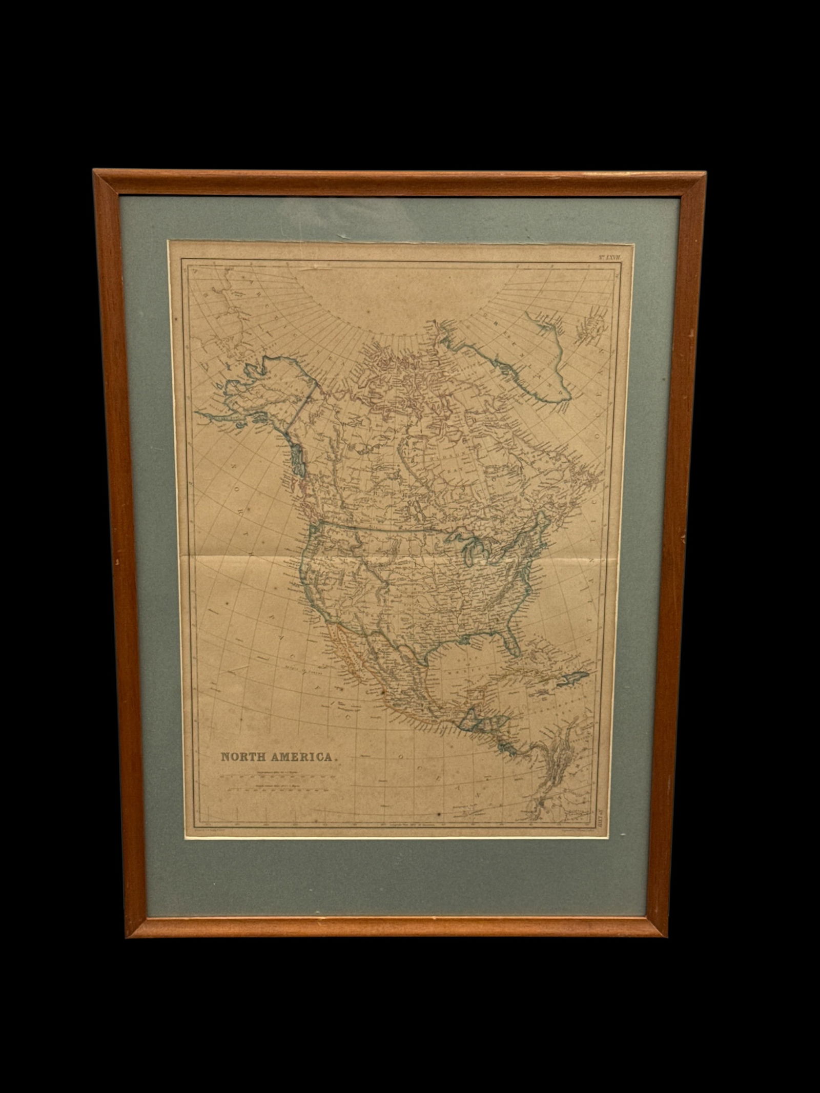 Antique 19th Century Map: "North America" by Noted British Cartographer J.W. Lowry (c. 1849) (1 of 3)