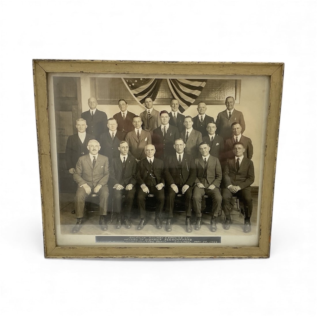 1922 American Railway Express Co Chicago District Accountants Group Photograph (1 of 3)