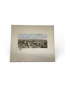 Antique Phillips Academy Andover Massachusetts Engraving – Historic Campus View