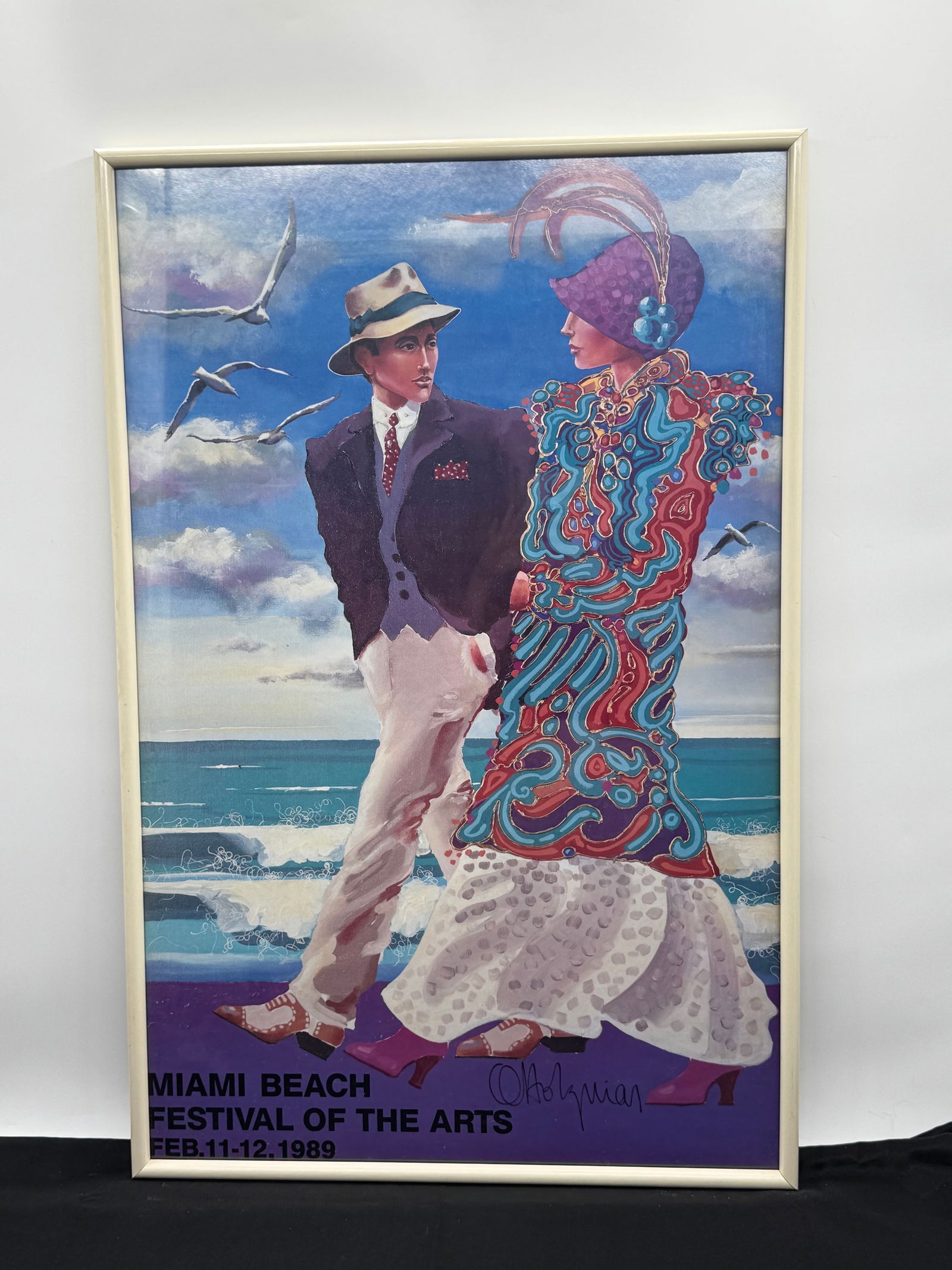 Miami Beach Festival of the Arts Poster Signed Otto Aguilar (1 of 3)