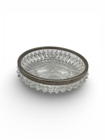 Crystal and Silver* Serving Bowl