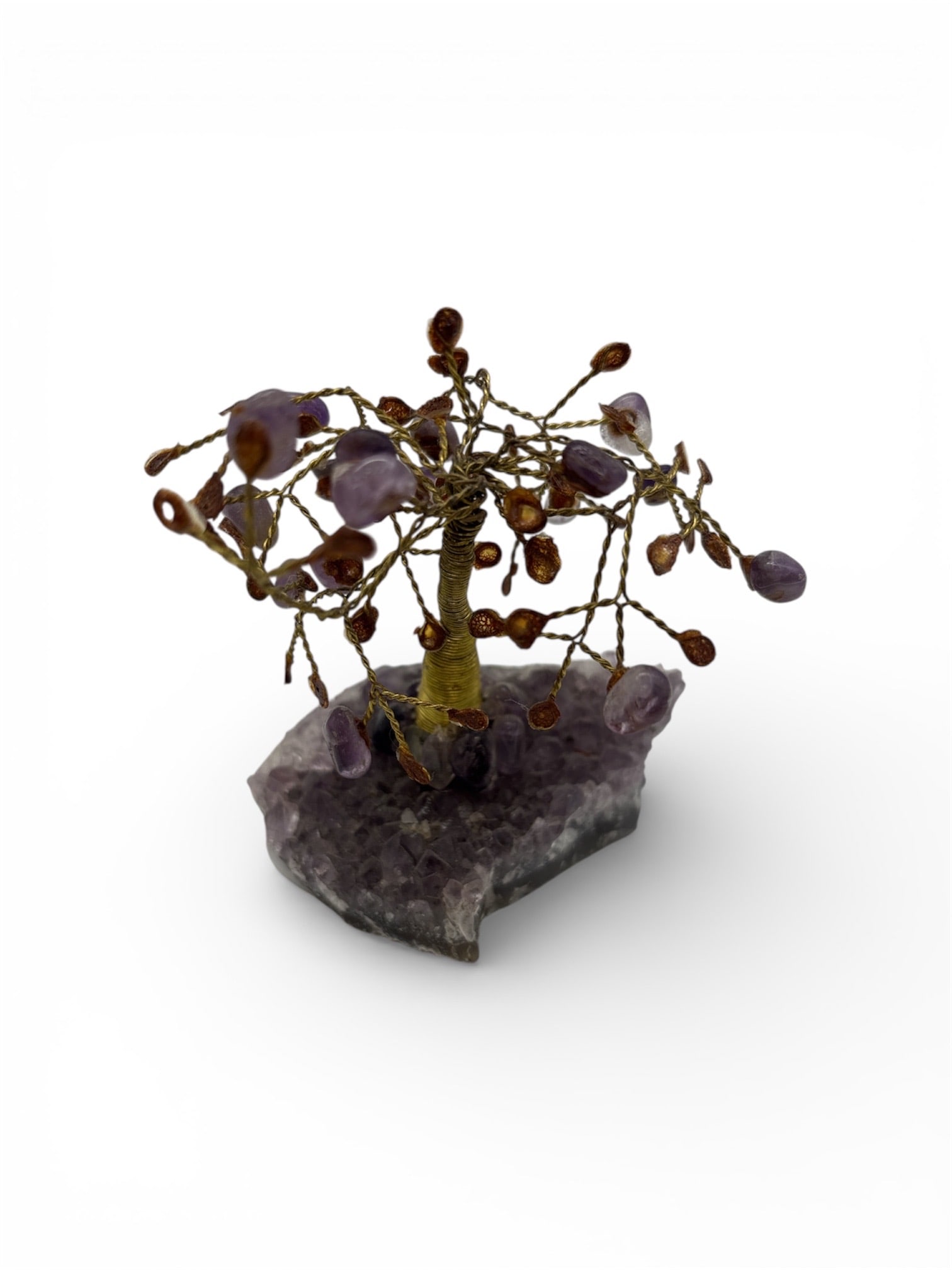 Decorative Amethyst and Gold-tone Bonsai Tree (1 of 3)