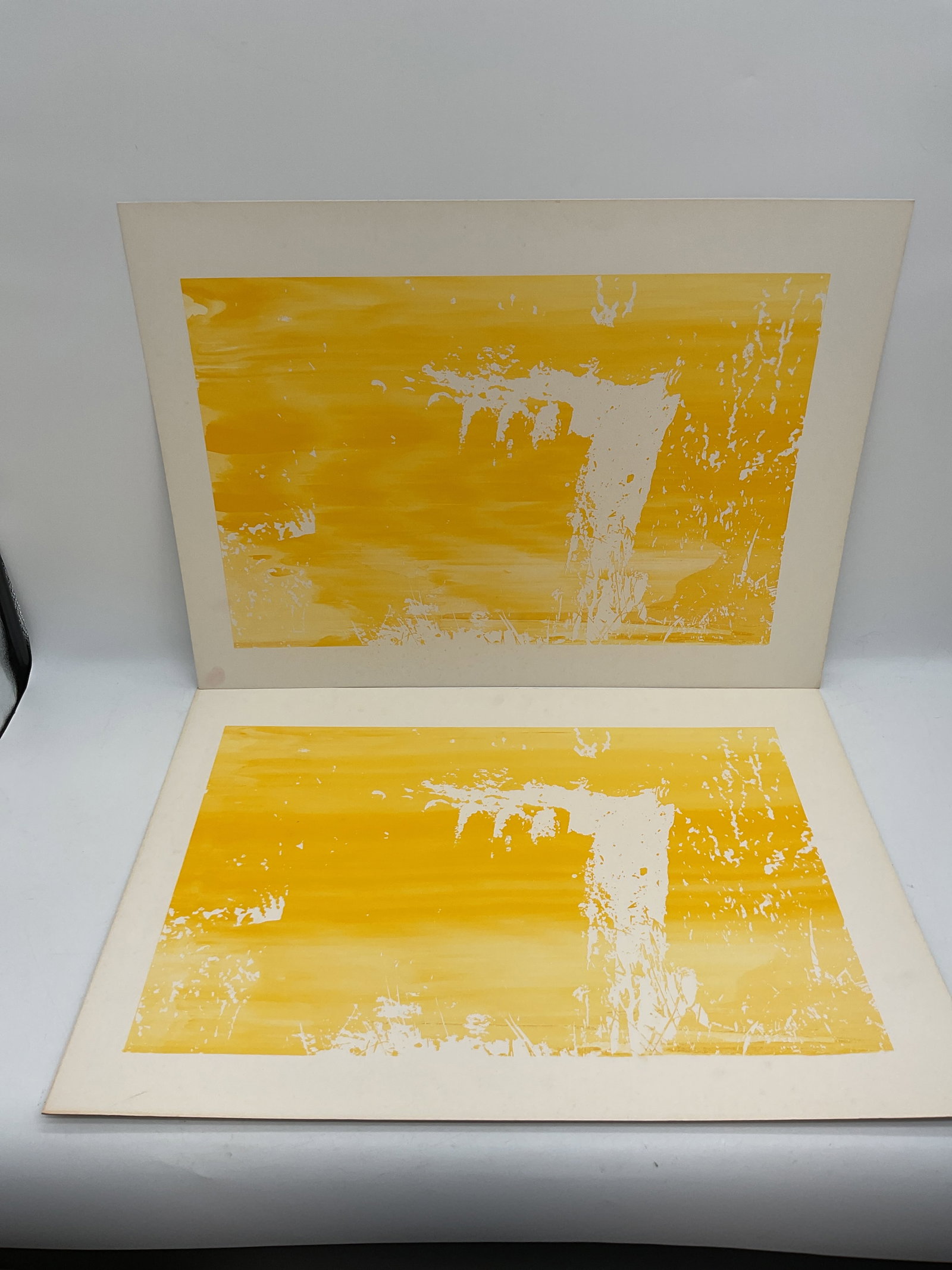 Abstract artwork prints: Two abstract artwork prints Dimensions: L30in W22in