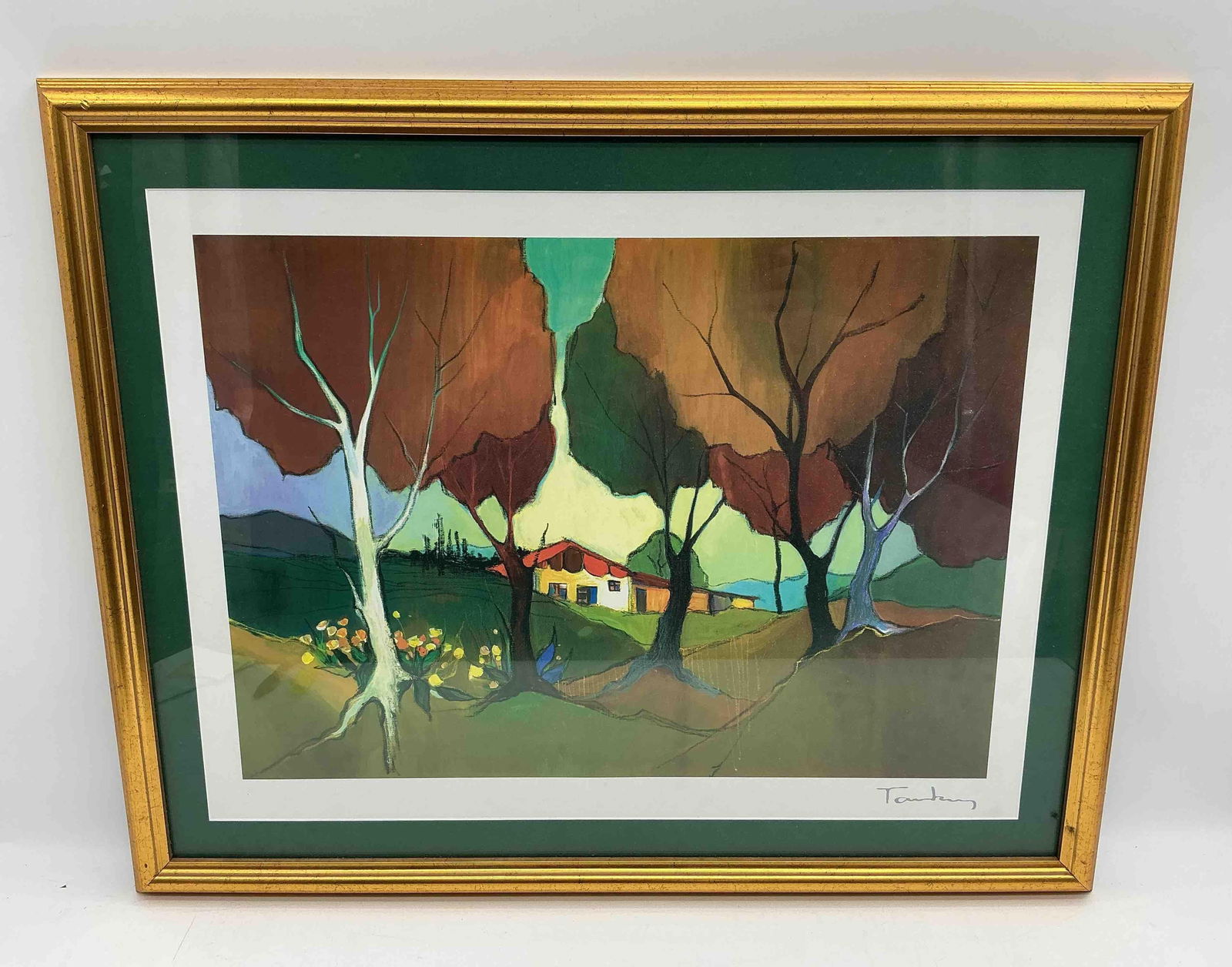 "Jamestown Cottage" by Itzchak Tarkay (Serbia, 1935-2012) Seriolithograph with C.O.A. (1 of 3)