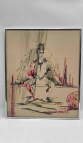 Sonia Risolia (American, 1926-2002) Mixed Media on Panel Painting