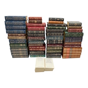 Large Collection of 56 Easton Press & Franklin Library Full Leather-Bound Legal and Classic Books