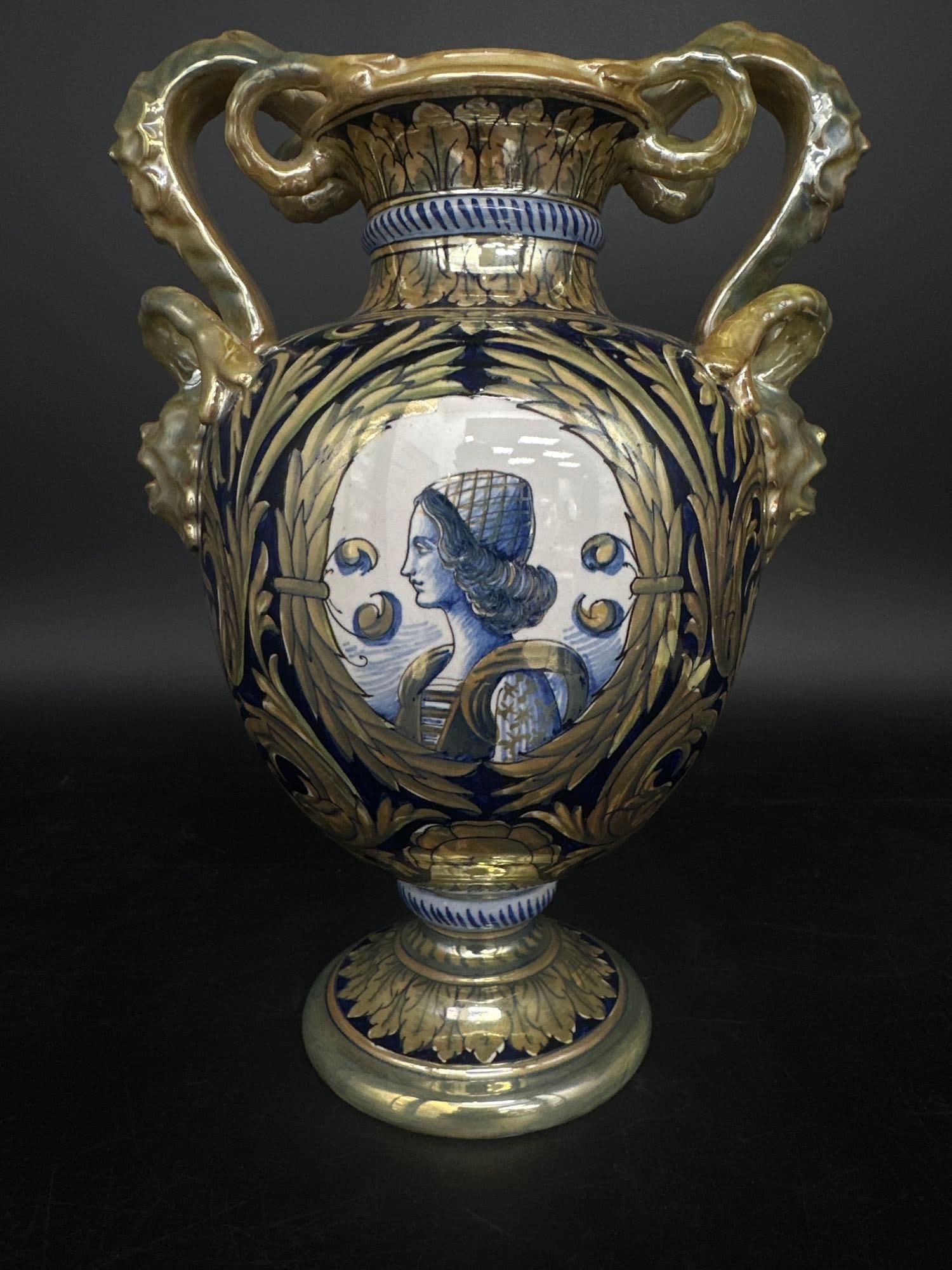 Italian Gualdo Tadino Luster Majolica Vase (1 of 8)
