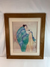"La Donna" by R.C. Gorman(American, 1931-2005) Lithograph