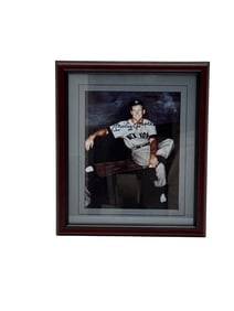 RARE Mickey Mantle Framed Signed Photograph