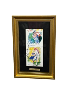Leroy Neiman Signed Sports Illustration - Jimmy Connors and John McEnroe