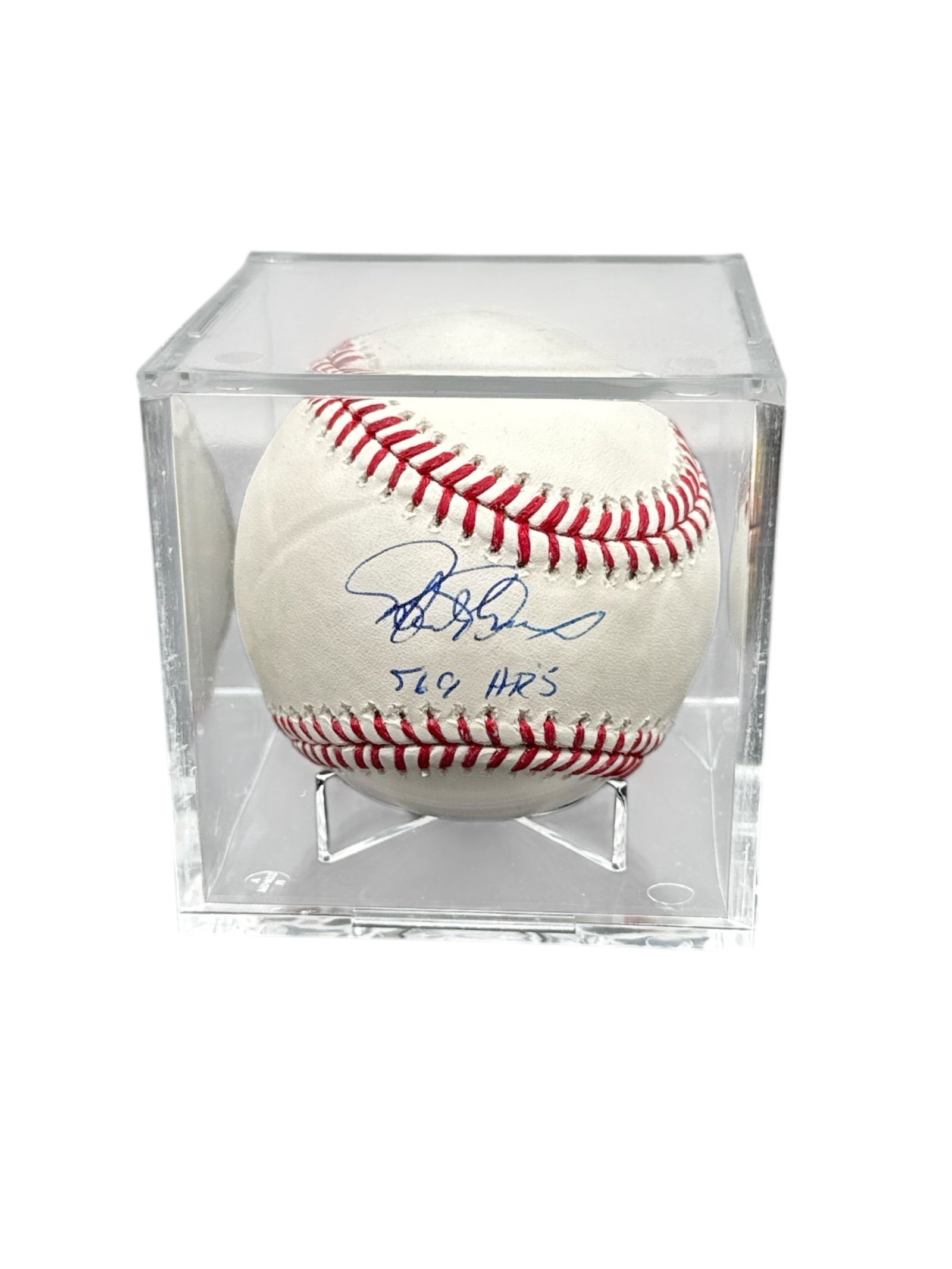 Rafael Palmeiro Autographed Major League Baseball with Career Milestone Inscription (1 of 2)