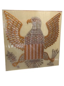 "American Flag Eagle"  by Nail Krbuljic (Bosnia, b.1971)  Mixed Media