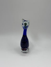 Blown Glass Cat Figurine