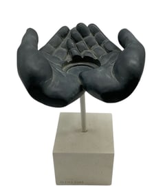 Cupped Hands Sculpture