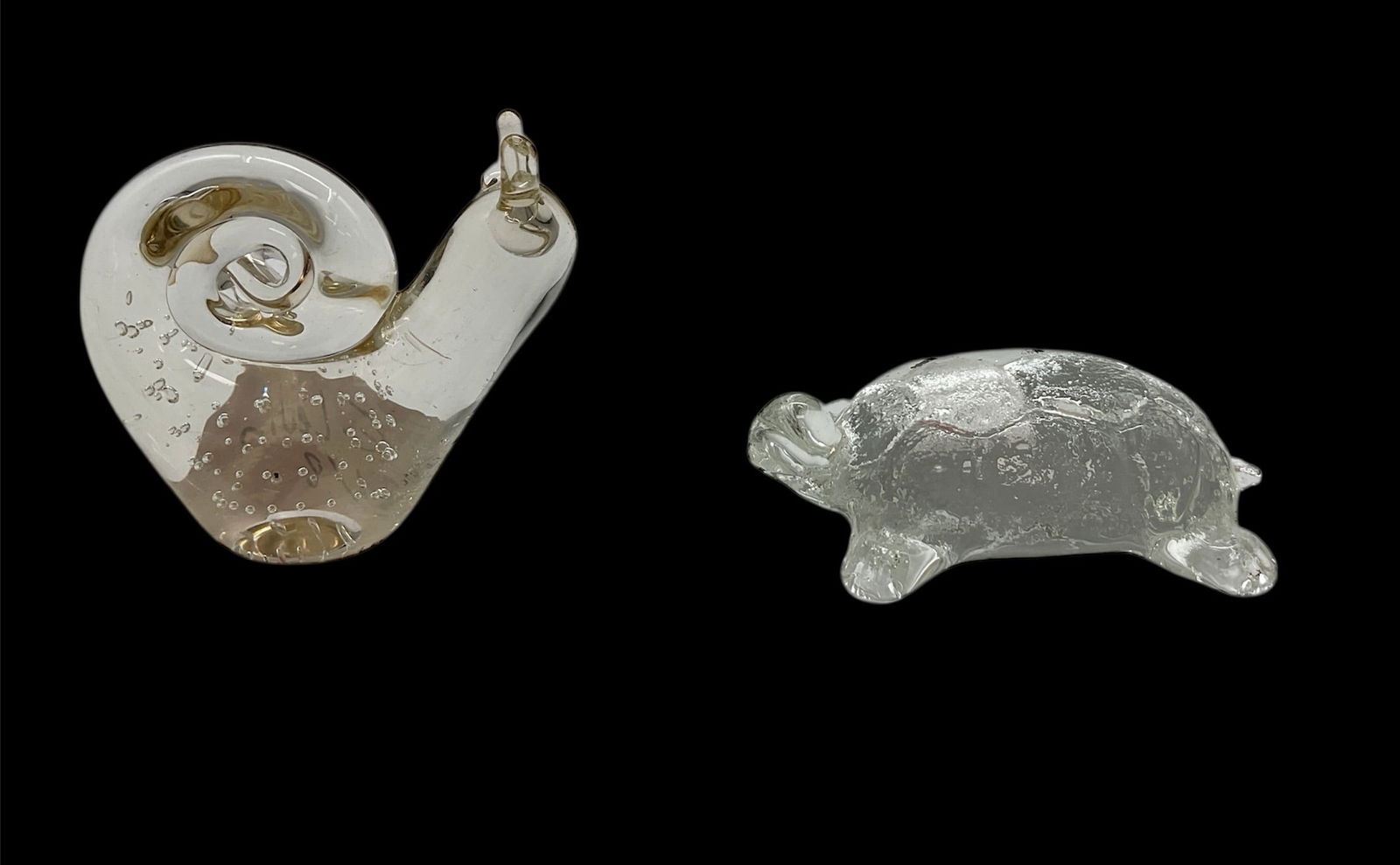 Murano Style Snail & Turtle Paperweights (1 of 6)
