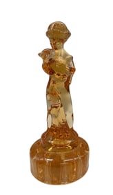 Cambridge Glass "Draped Lady" flower frog