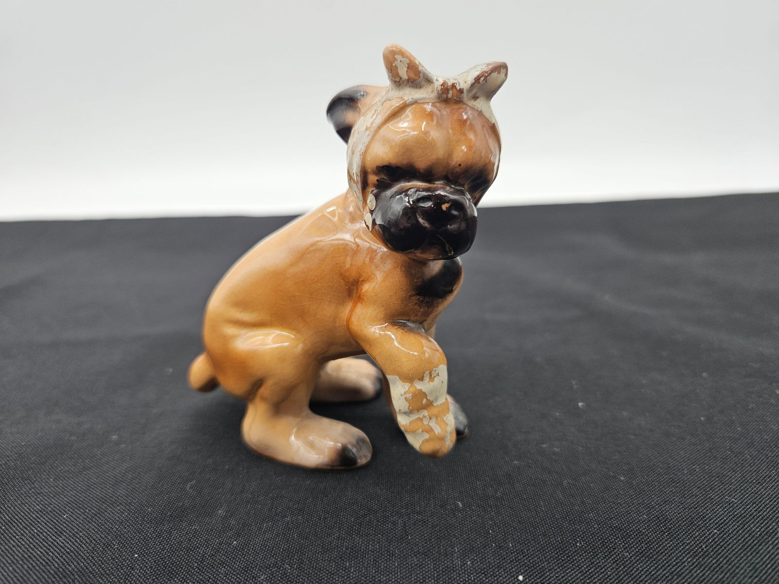 Vintage Ceramic Bulldog Figurine (1 of 5)