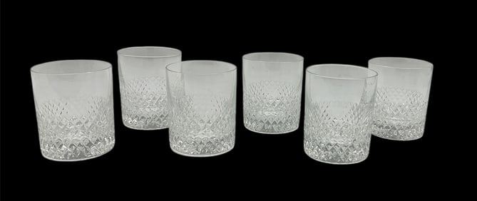 Set of 6 Saint-Louis Crystal Glasses
