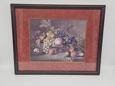 Framed Still Life with Fruit