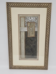 Contemporary Textured Abstract Relief Artwork