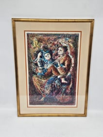 Mother and Child by Salazar (Mexican) — Limited Edition 7/100