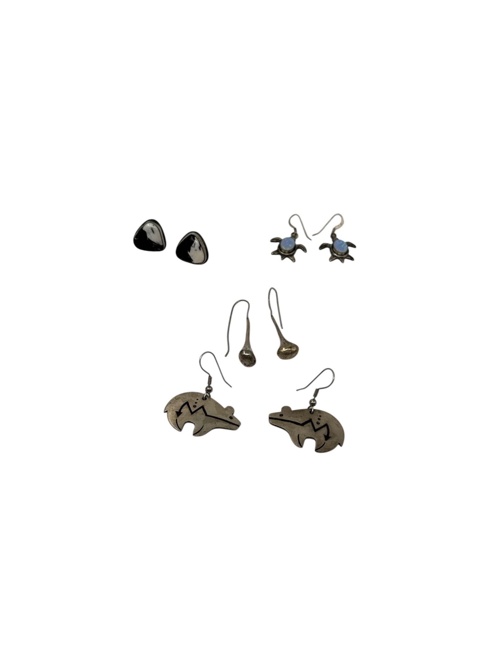 Group of Sterling Silver Pierced Earrings (1 of 3)