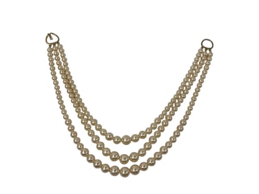 Gloria Landsman Pierce Handcrafted Multi Strand Faux Pearl Necklace