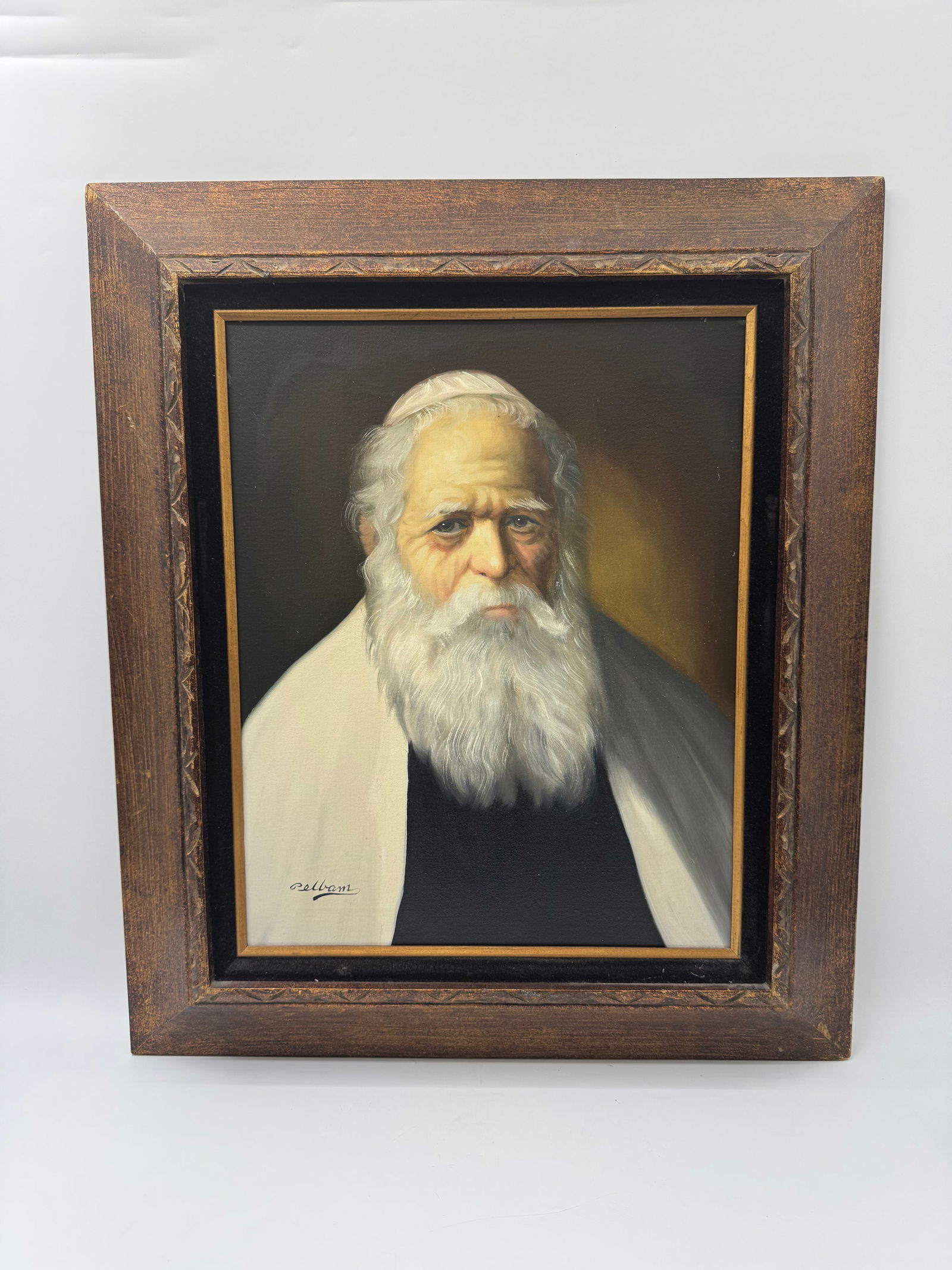Portrait of an Elderly Man, Oil on Canvas, Signed (1 of 3)