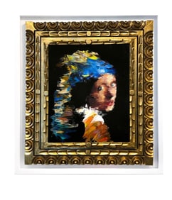SASTOQUE, Alex, b. 1983  Hommage to Vermeer (Girl with a Pearl Earring, 1665), 2021