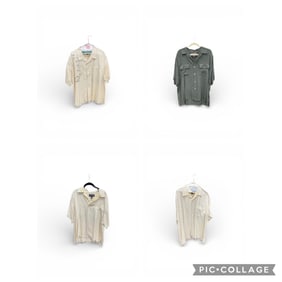 Lot of 4 Nat Nast Luxury Originals 100% Silk Men's Shirts