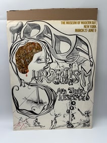 1968 Museum of Modern Art Salvador Dali Exhibition Poster