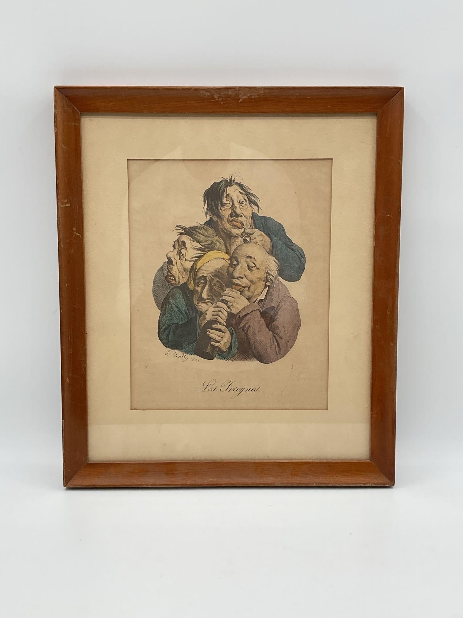 Les Grogneurs by Louis-Leopold Boilly (French, 1761-1845) Engraving (1 of 3)