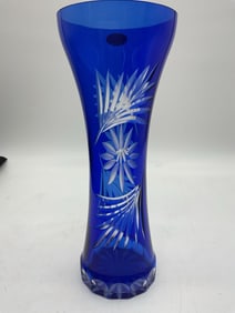 Badash Cobalt Blue Crystal Vase