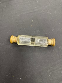 crystal with brass end perfume